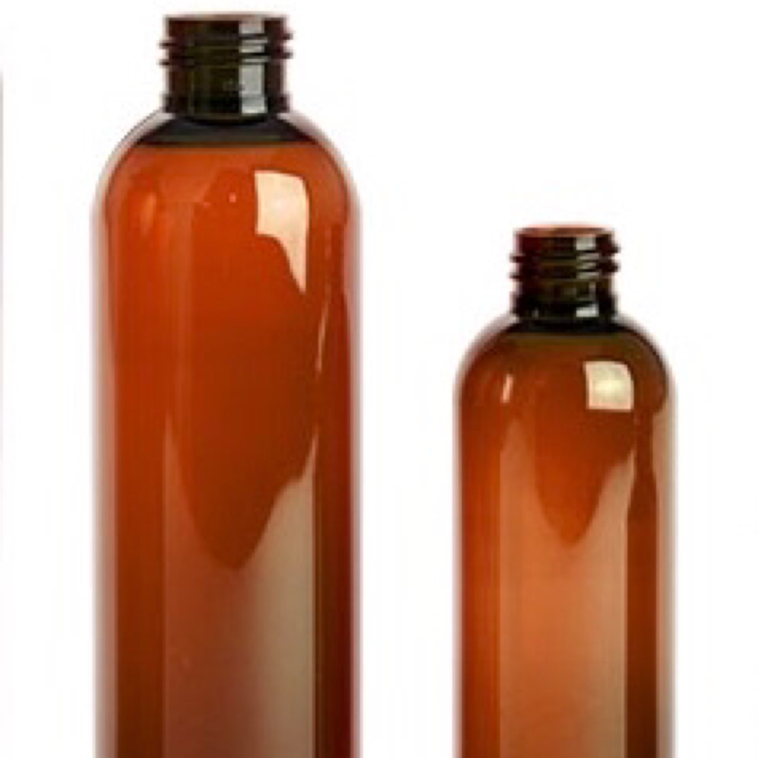 Amber Plastic Bottle